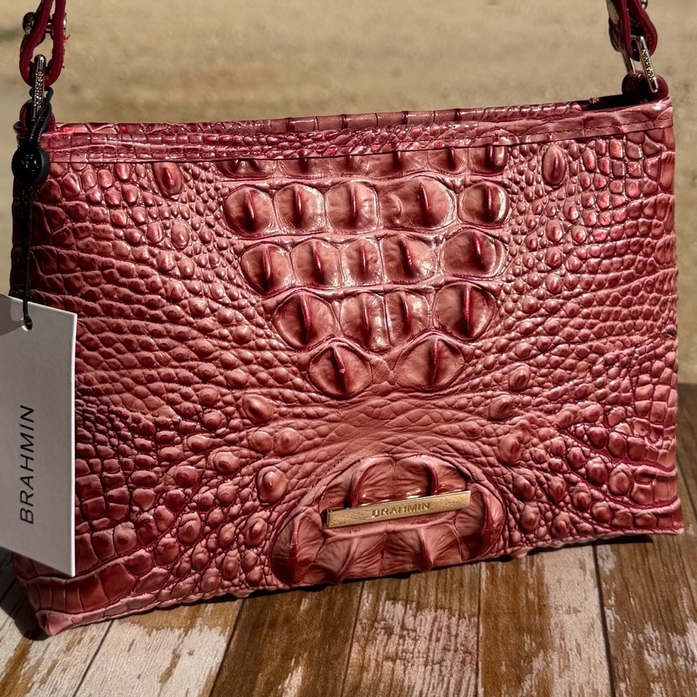 Brahmin Lorelei Pink assorted NWT Rich Beautiful Rose color  - HTF PRICE FIRM - Picture 5 of 11